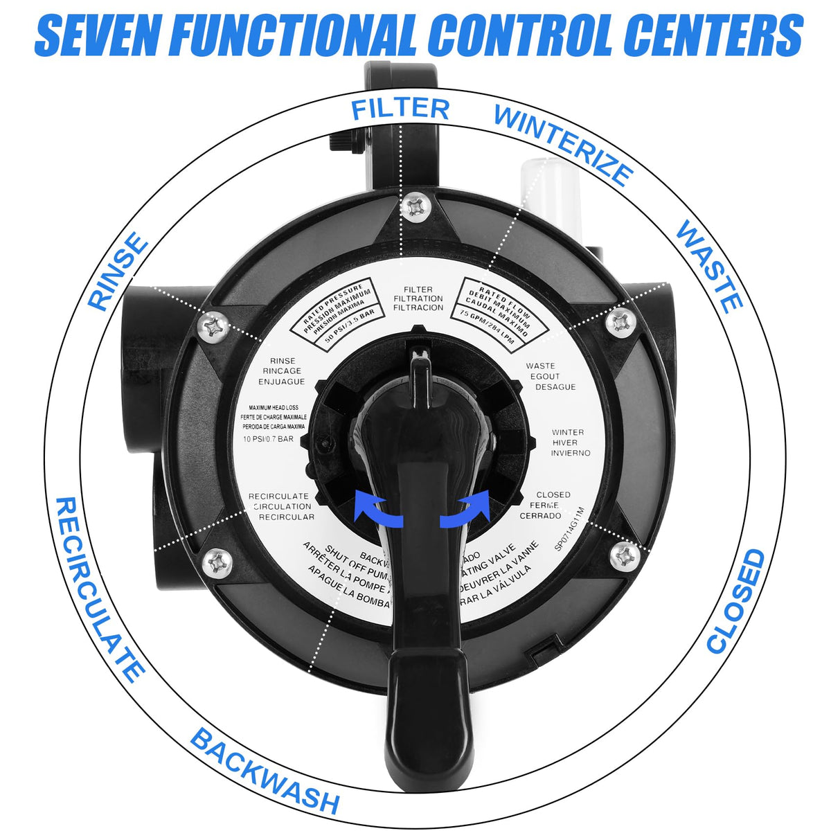 Innisle SP0714T ergonomic handle enables smooth, precise adjustments.