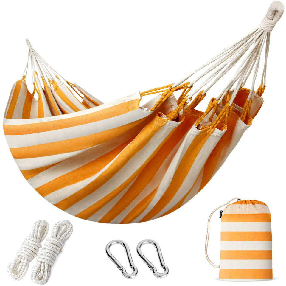 INNO STAGE Brazilian double hammock with canvas weave for durable comfort
