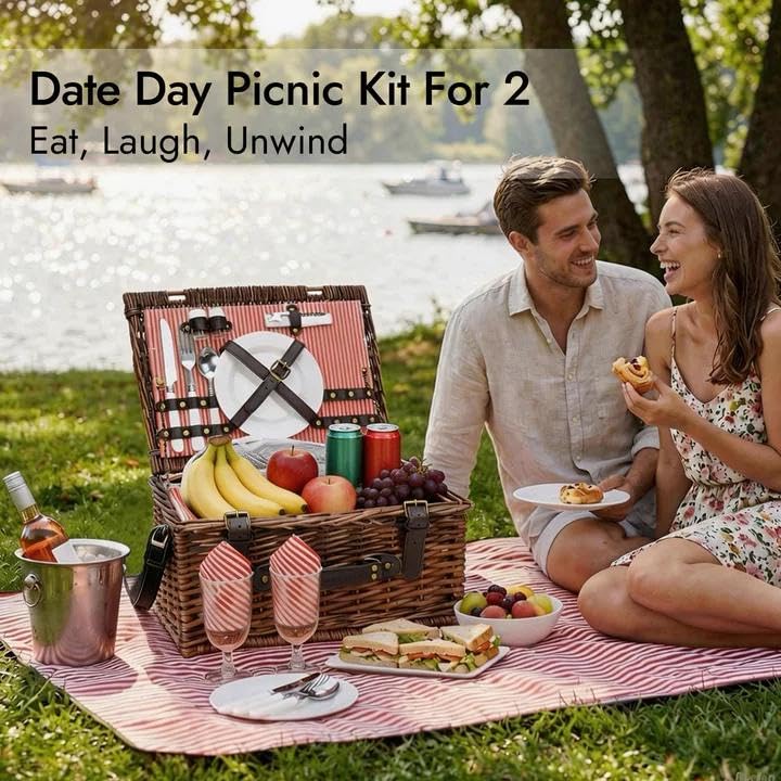 INNO STAGE 7-inch plates for two for easy outdoor dining