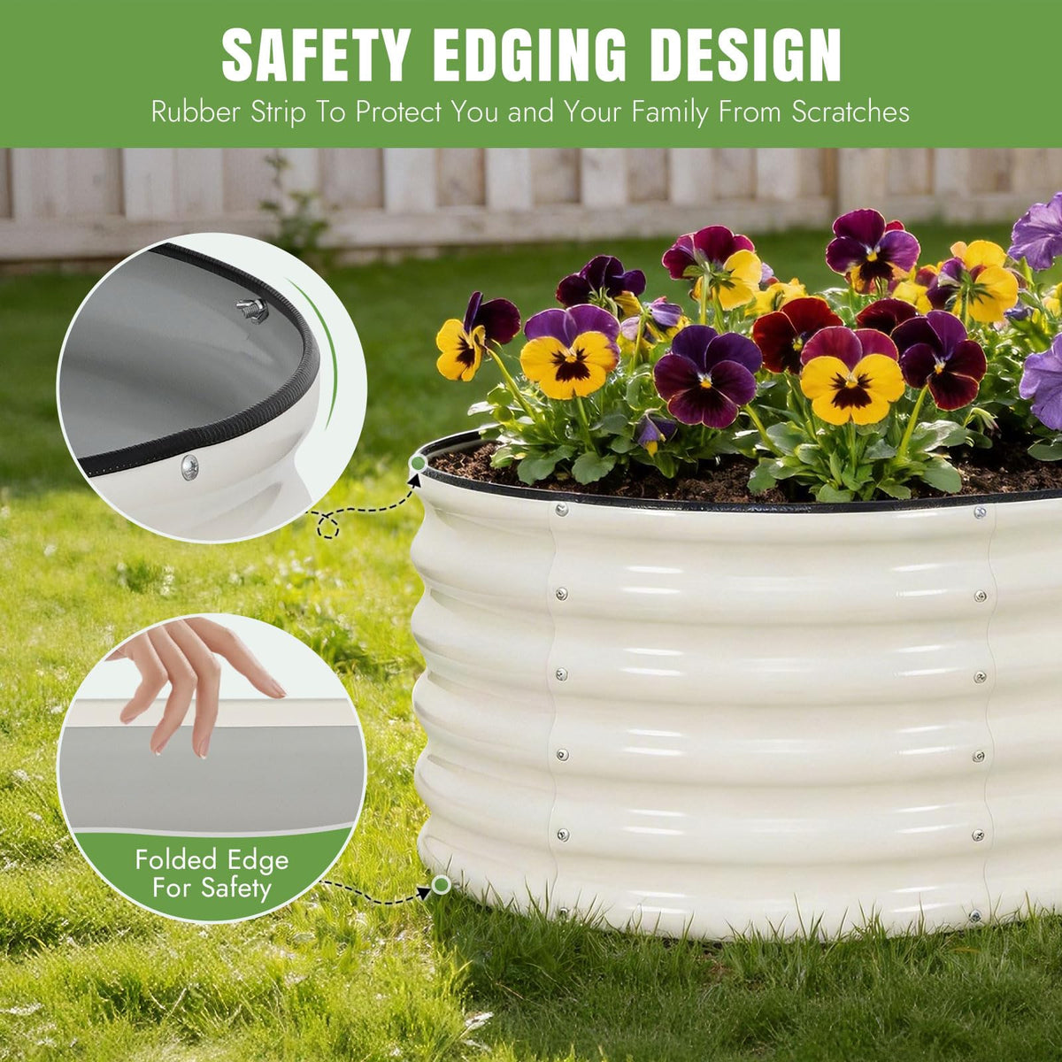 Open-bottom design of INNO STAGE bed promoting drainage and soil health