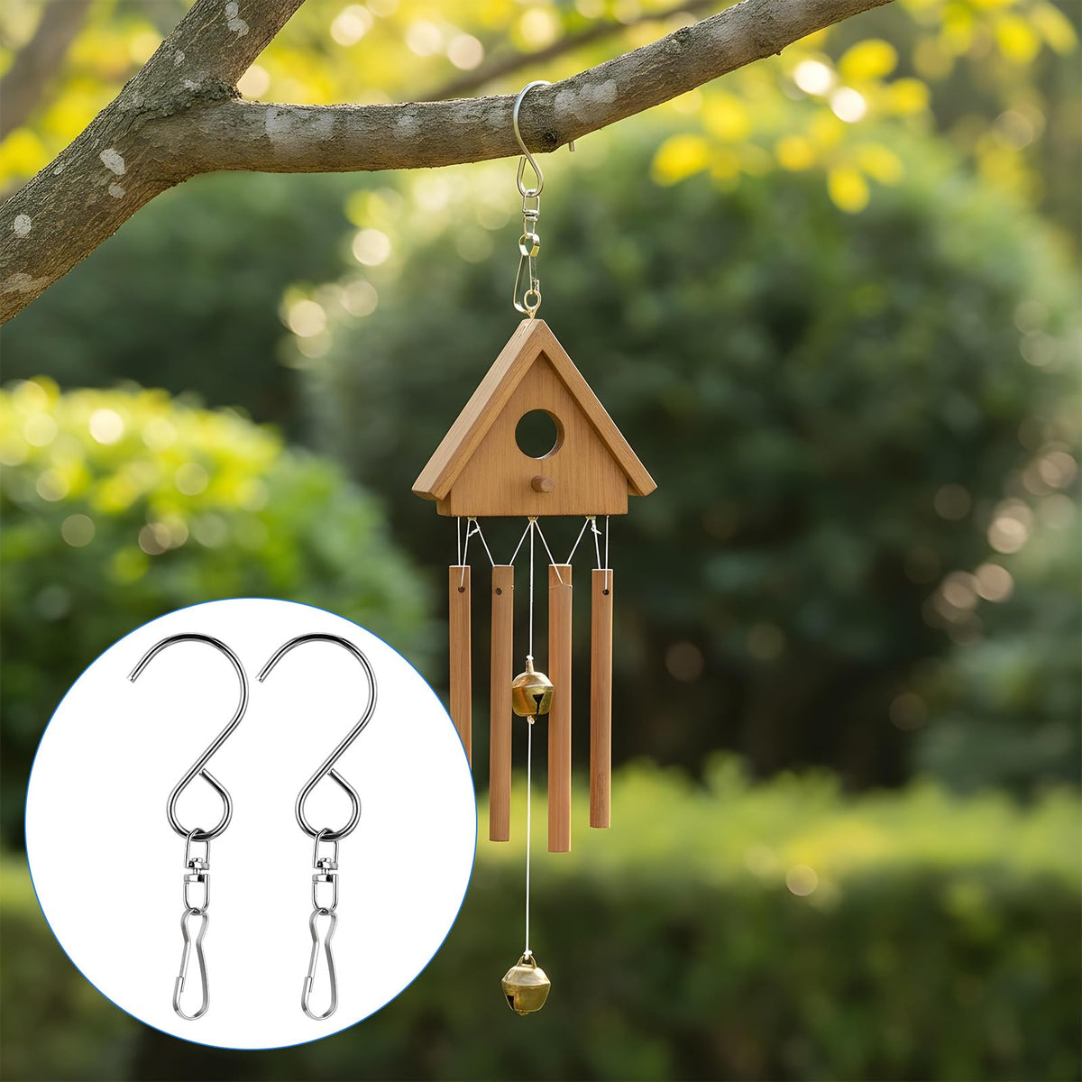InnoHHustle bird feeder hanger clip for stable outdoor use