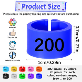 InnoHHustle durable plastic leg bands provide reusable labeling for small poultry.