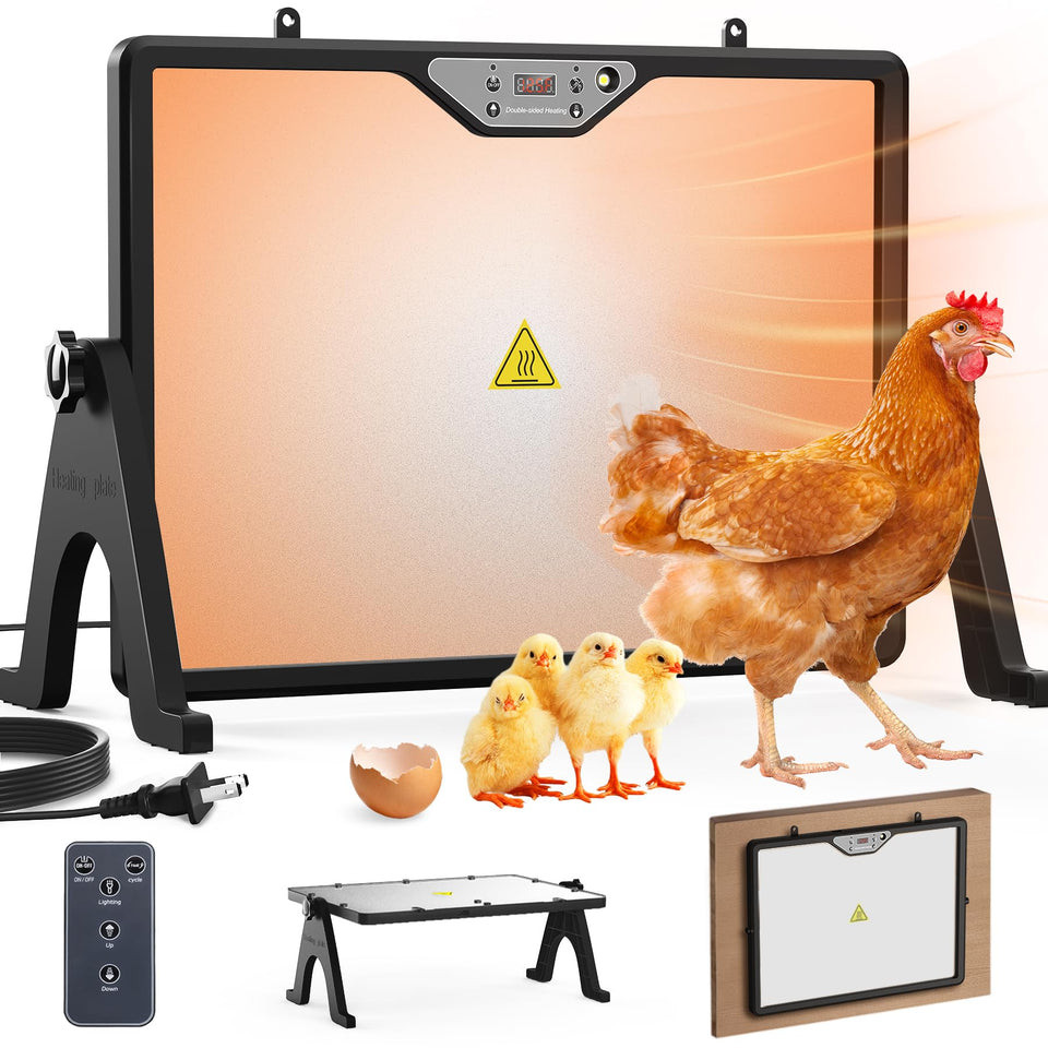 INNOLAND chicken coop heater with dual-panel heats evenly for chicks