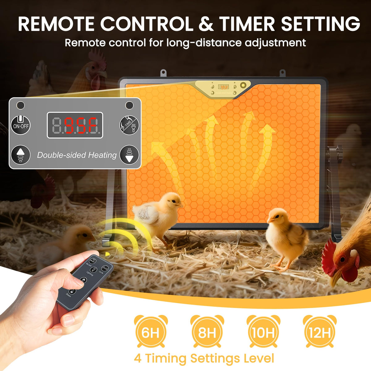 INNOLAND heater cycle mode options for flexible poultry warmth