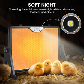 INNOLAND large 17.8x12.8 inch panel warms multiple birds at once