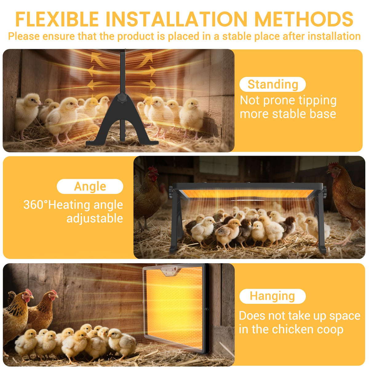 INNOLAND soft LED light for flock monitoring in low light