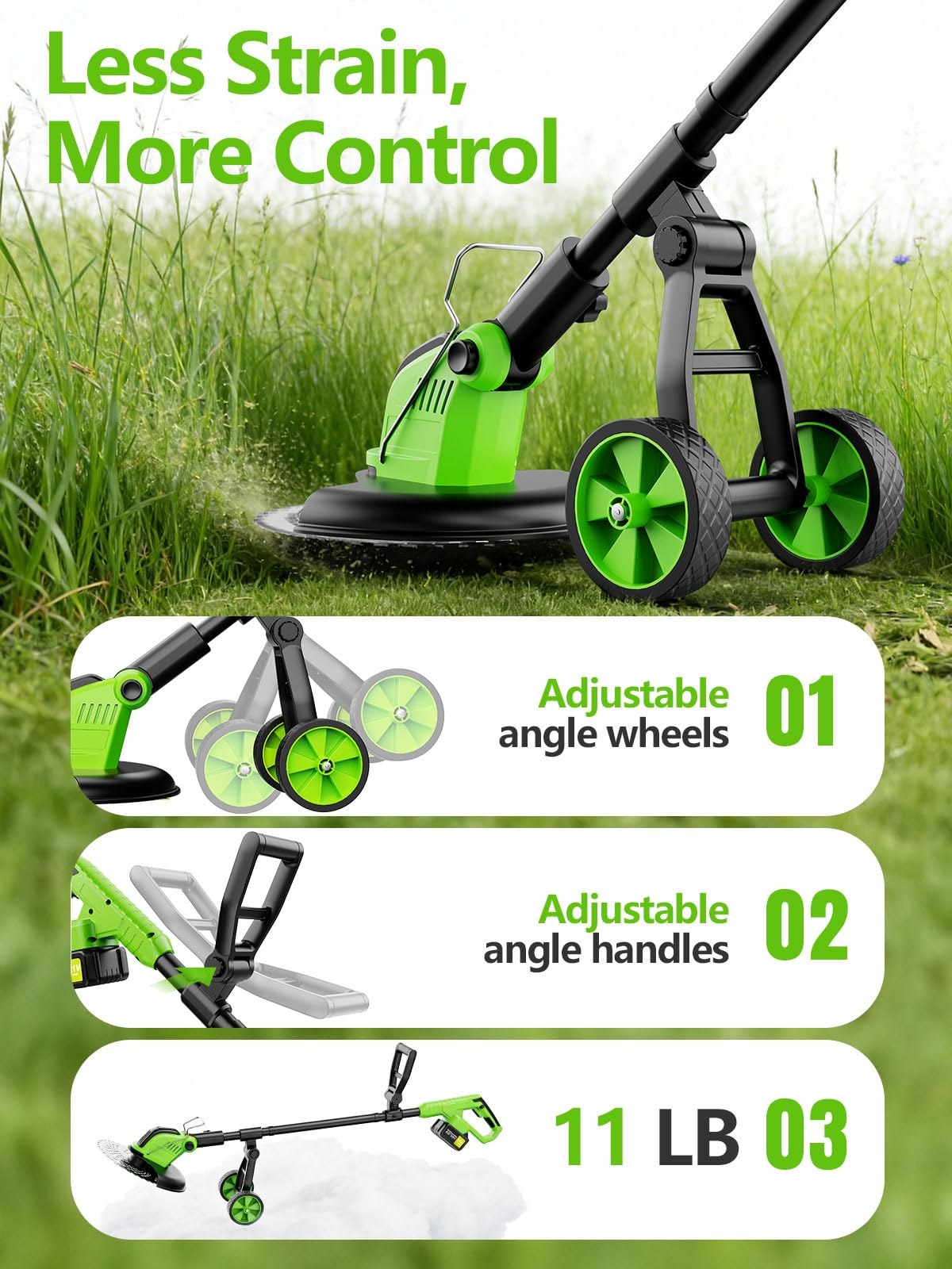 Innopower dual-battery display shows charge status for uninterrupted work.
