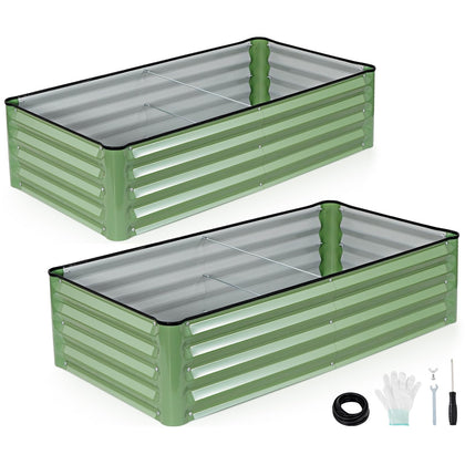 INNO STAGE galvanized raised garden bed assembly for quick setup and stable framing.