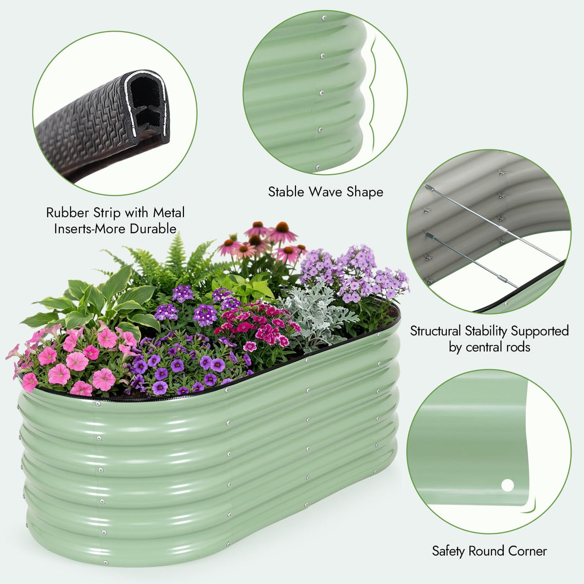 INNO STAGE open-bottom design supports natural drainage and nutrient cycling.