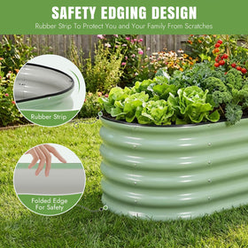 INNO STAGE rust-proof coating emphasizes long-lasting garden bed performance.