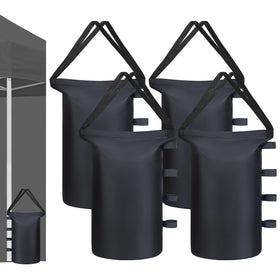 Inntop canopy weights 4-pack stabilizing a tent in bright outdoor setting
