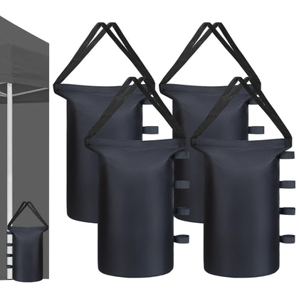 Inntop canopy weights 4-pack stabilizing a tent in bright outdoor setting