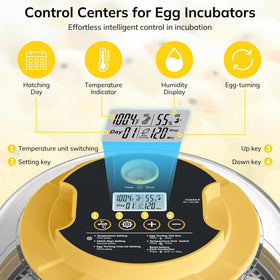 Innvello humidity control external bottles for stable moisture during hatch.