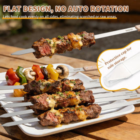 Innvist silicone brush included for smooth, even sauce application on meats.