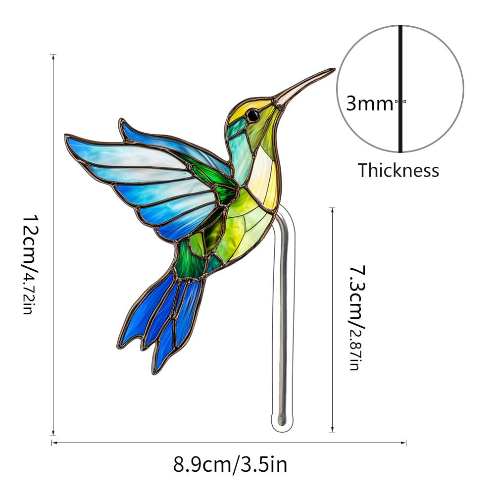 INOOMP hummingbird bird statue planter adds elegant focal point to desks and shelves