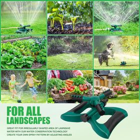 InPoTo Sprinkler Water Dispersion ensures even water distribution