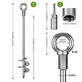 Insaga ground anchor secures swing sets for safer outdoor play areas.