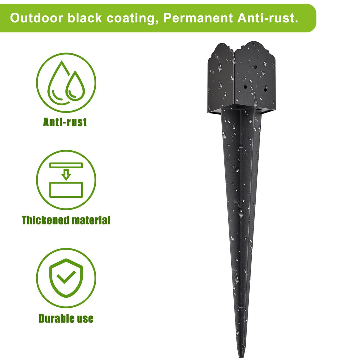 No-dig installation with Insaga spikes saves time on fence, mailbox, or deck posts.