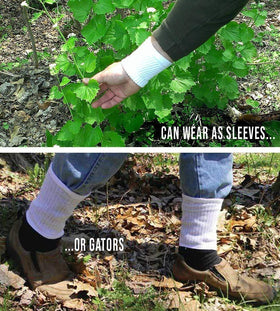 InsectGuard Tick Gaiters all-weather durability resists wind, rain, and debris.