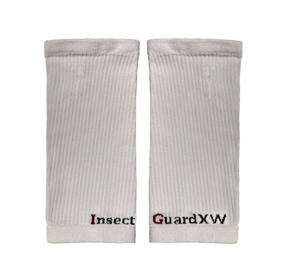 InsectGuard Tick Gaiters white-10in-pair shields legs during outdoor hikes.