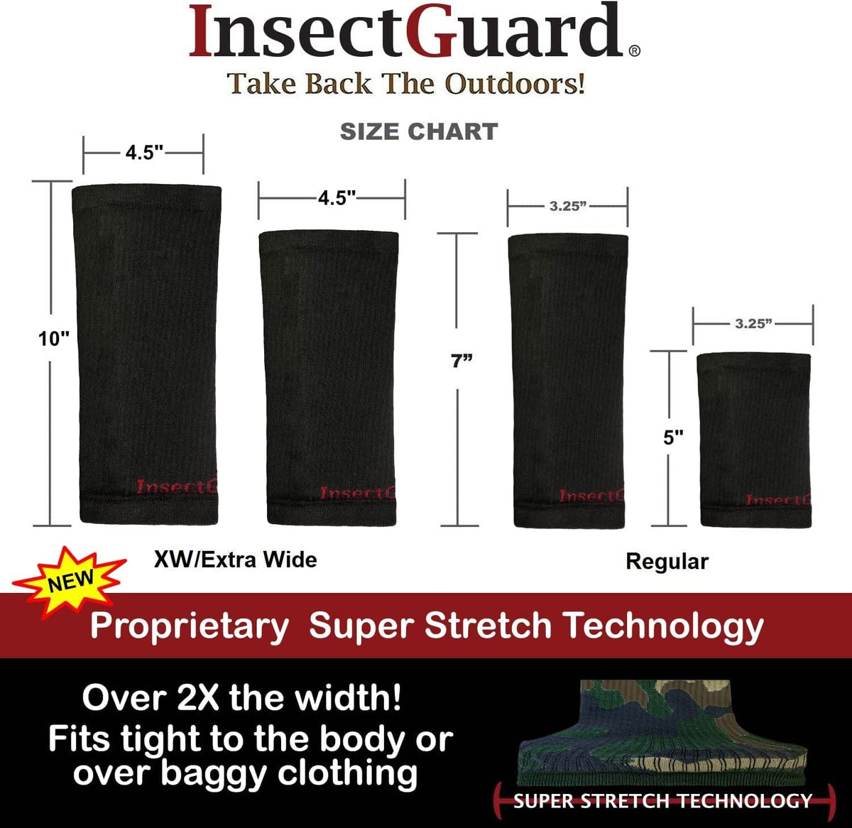 InsectGuard Tick Gaiters worn on leg demonstrating easy on-off use outdoors.
