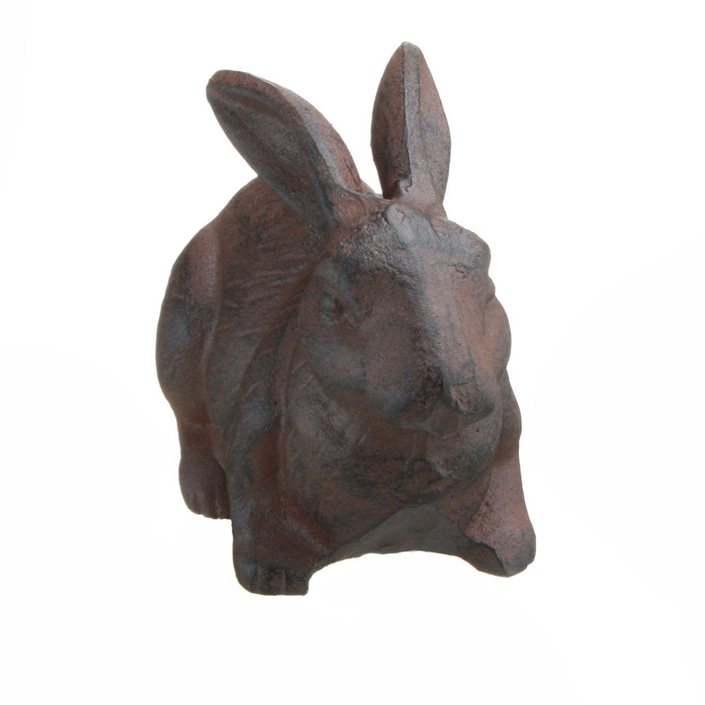 INsideOUT cast-iron rabbit doorstop doubles as decorative weight for doors and shelves.