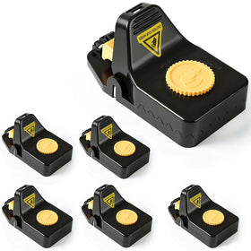 Insoma 6Pack mouse traps indoor set-cap easily placed along walls.