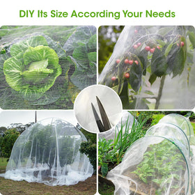 Breathable Insoma garden netting lets air and light reach crops.
