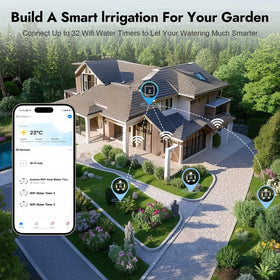 Cyclical watering mode automatically repeats cycles for consistent irrigation.