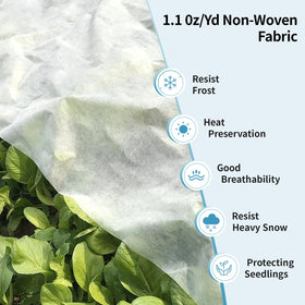 Insoma frost blanket protecting vegetables from cold snaps and wind