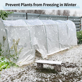 Close-up of Insoma plant cover showing breathable, tear-resistant fabric