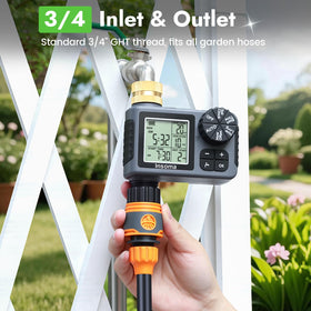 Insoma sprinkler timer easy installation on outdoor faucet.