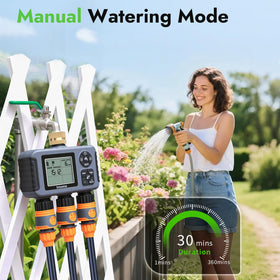 Insoma water timer showing auto scheduling for easy planning.
