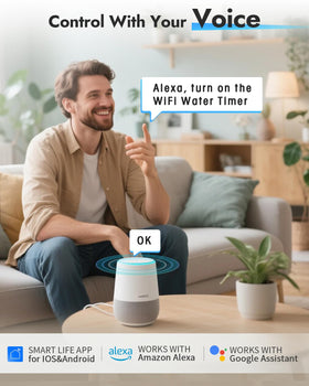 Insoma WiFi Sprinkler Timer Bluetooth backup to adjust programs without WiFi.