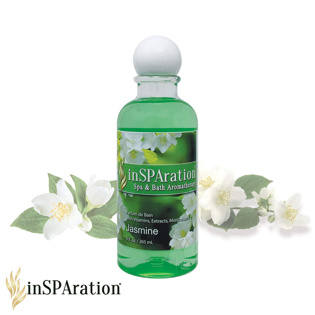 Inspiration Spa Liquid cap and bottle image showing easy packaging for quick scent boost