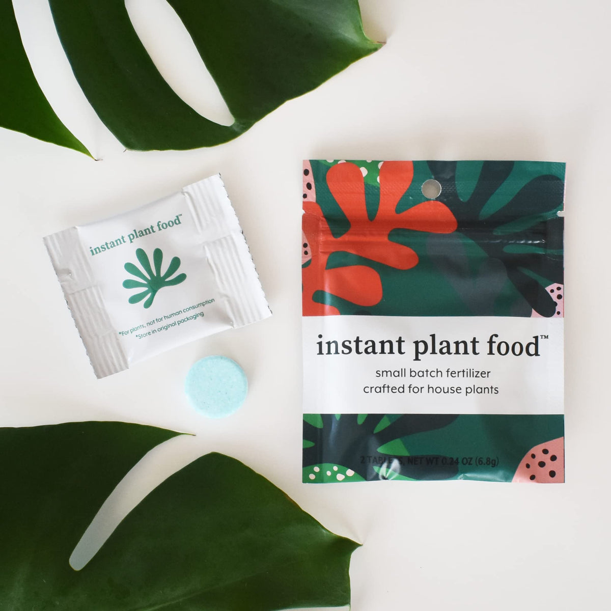 INSTANT BIOLOGICS all-purpose houseplant fertilizer tablet supports tropical, desert, and air plants.