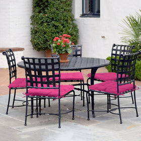 Insun cushion with ties provides secure, non-slip placement on chairs.