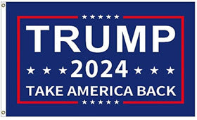 Inteluck Trump 2024 flag 3x5ft, durable polyester for indoor and outdoor display.