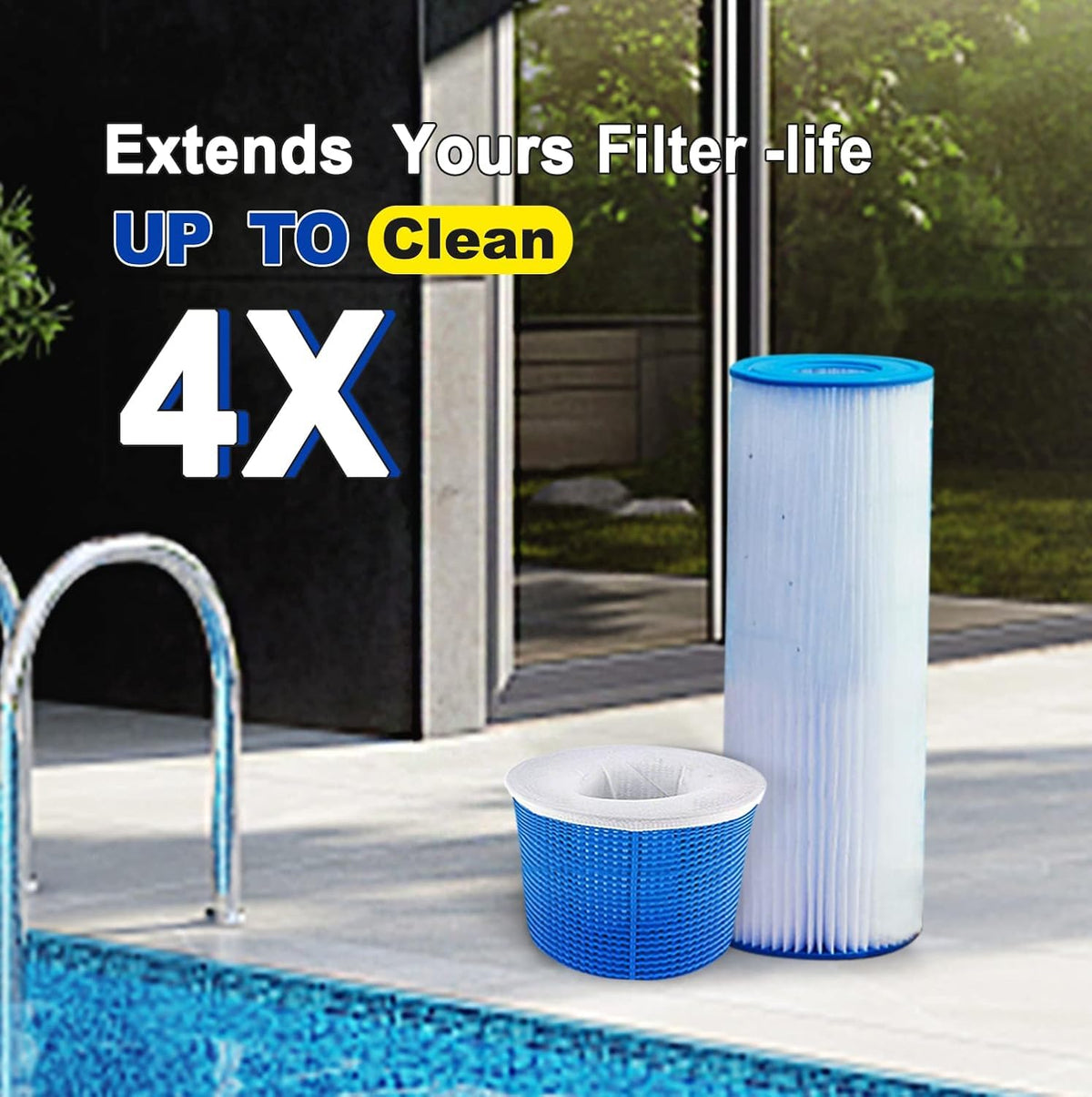 Interest Monkey spa and hot tub compatible skimmer sock for filtration