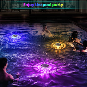 INTERESTIME no-installation pool light; easily hang or float for flexible placement.