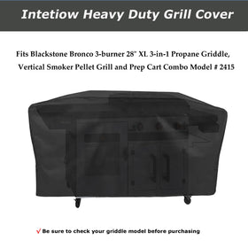 Intetiow griddle cover offers UV protection to keep colors bright outdoors.