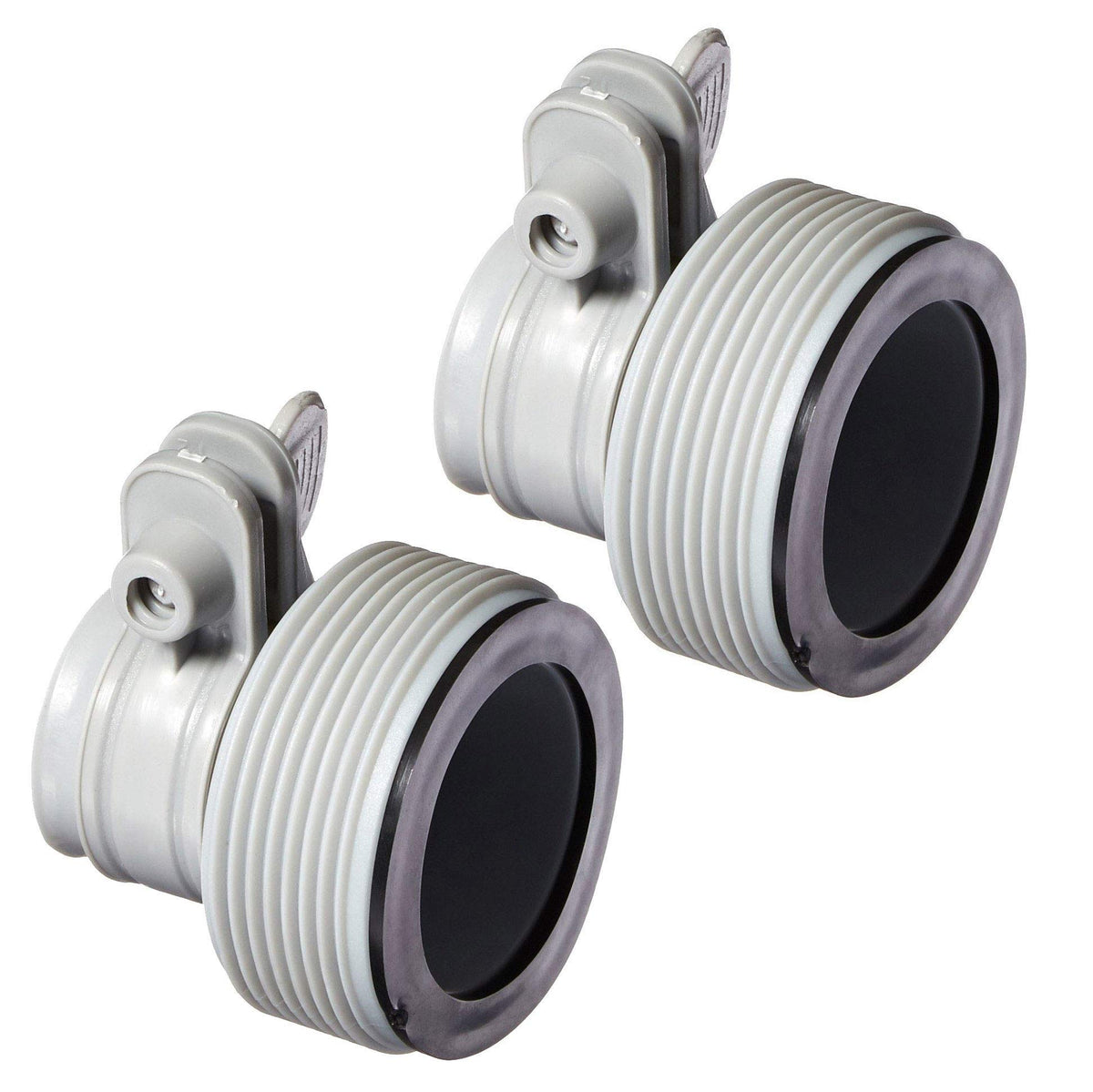 Intex 1.5-inch hose fittings compatibility for reliable pump connections.