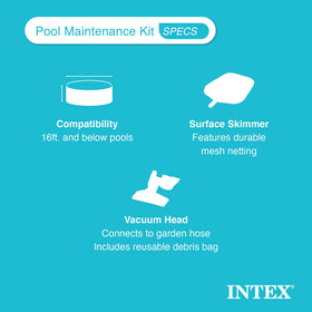 Intex 28002E reusable debris bag for easy cleanup