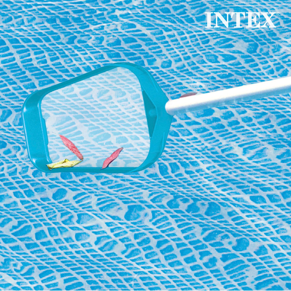 Intex 28002E mesh pool net removes floating debris