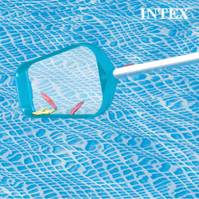 Intex 28002E mesh pool net removes floating debris