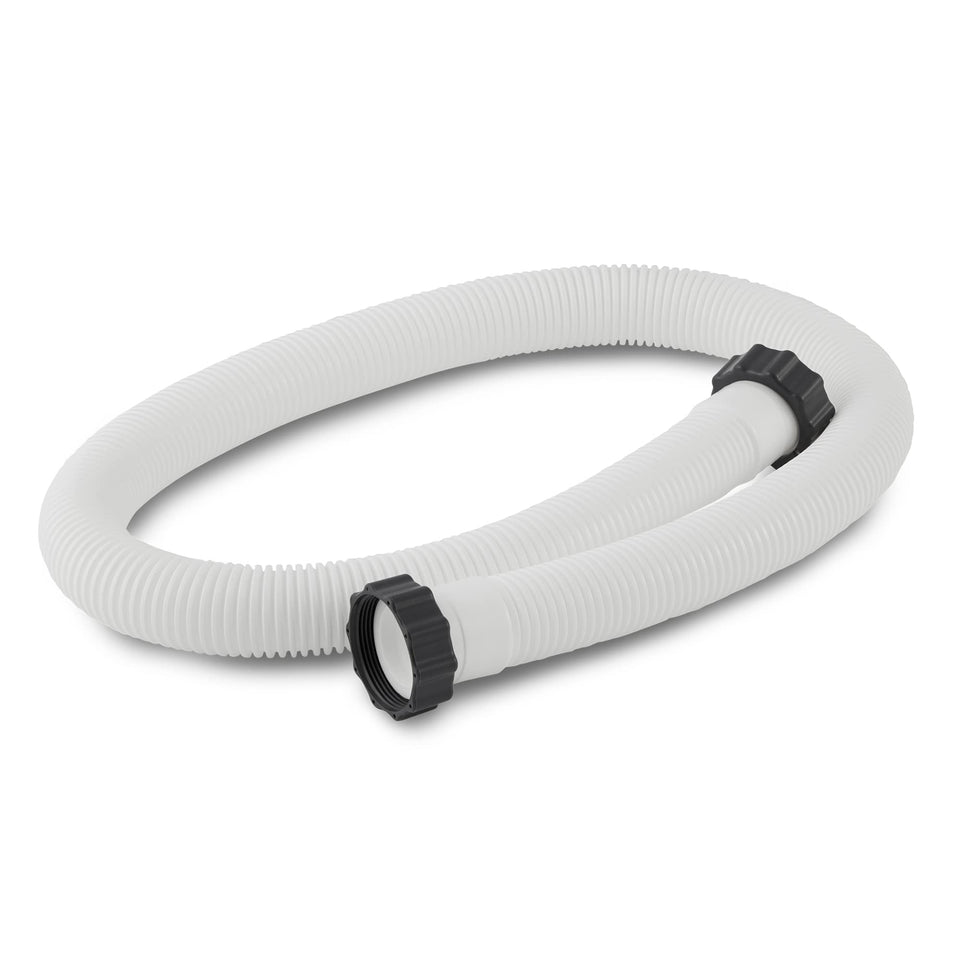 Intex 29060E hose connected to pool pump for effective filtration