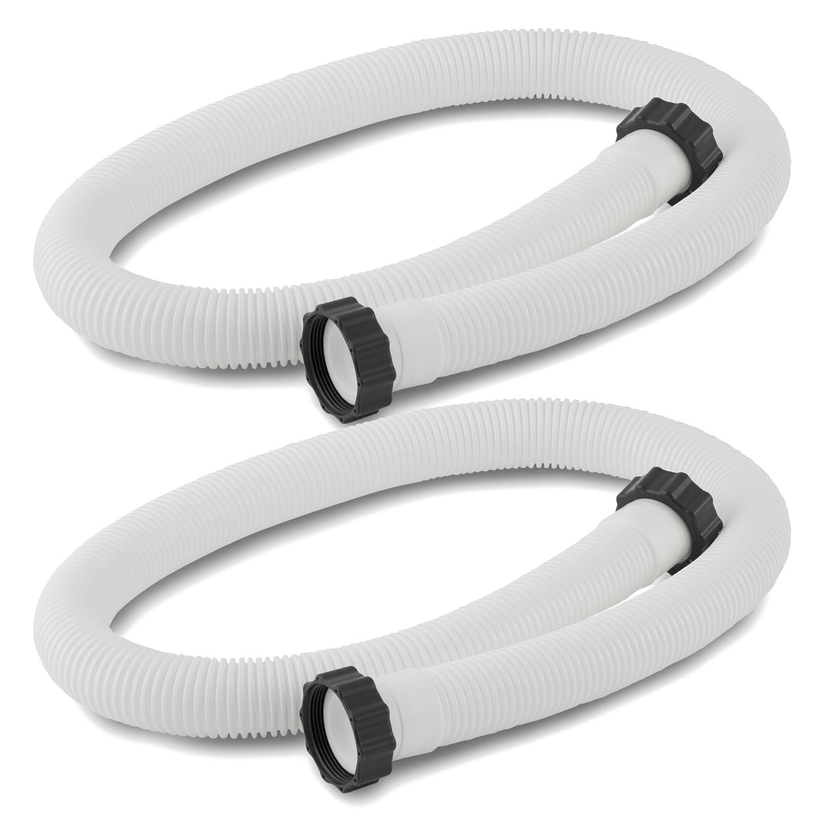 Intex accessory hose, 1.5-inch diameter, 59-inch length, set of two for flexible pool connections.
