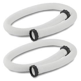 Intex accessory hose, 1.5-inch diameter, 59-inch length, set of two for flexible pool connections.