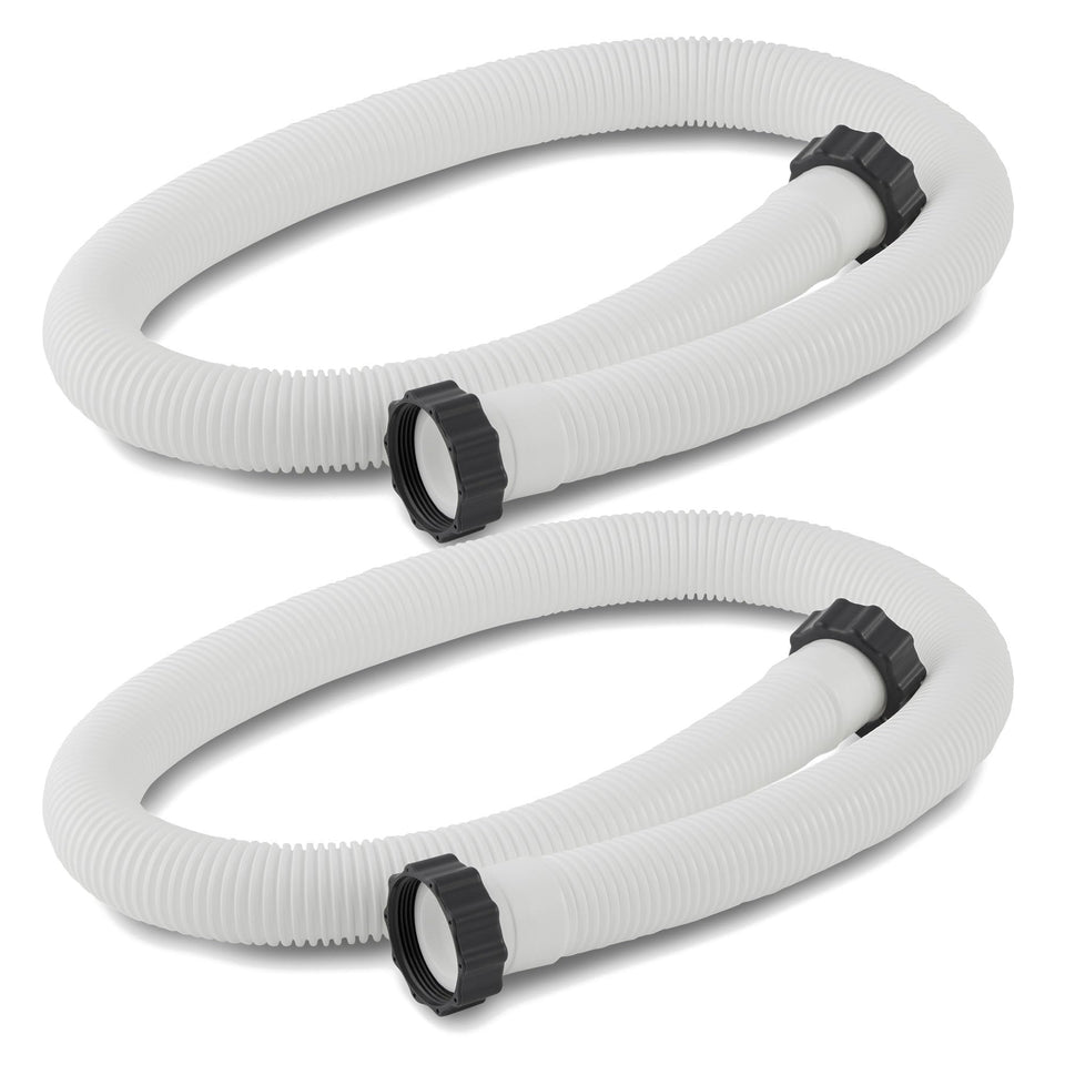 Intex accessory hose, 1.5-inch diameter, 59-inch length, set of two for flexible pool connections.