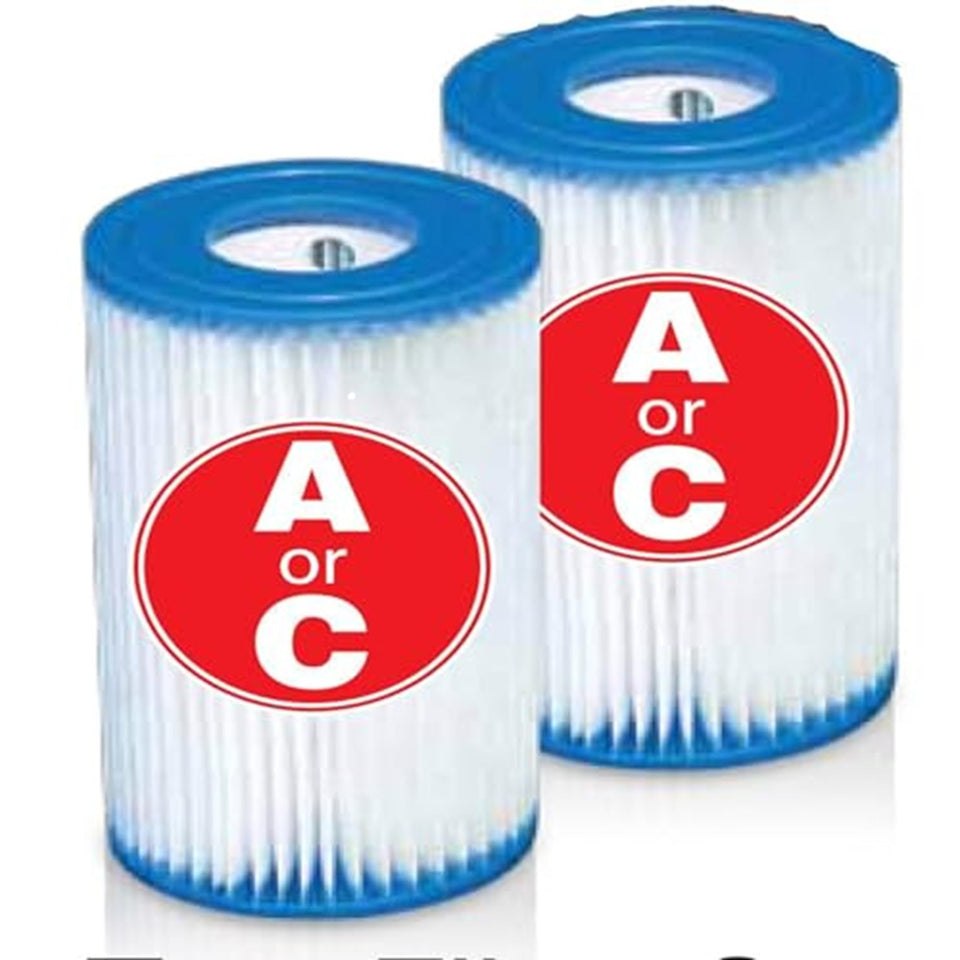 Intex Easy Set filter cartridge twin pack ready for quick pool maintenance